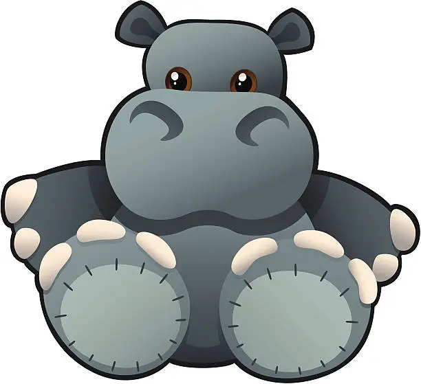 Vector illustration of Harry The Hippo