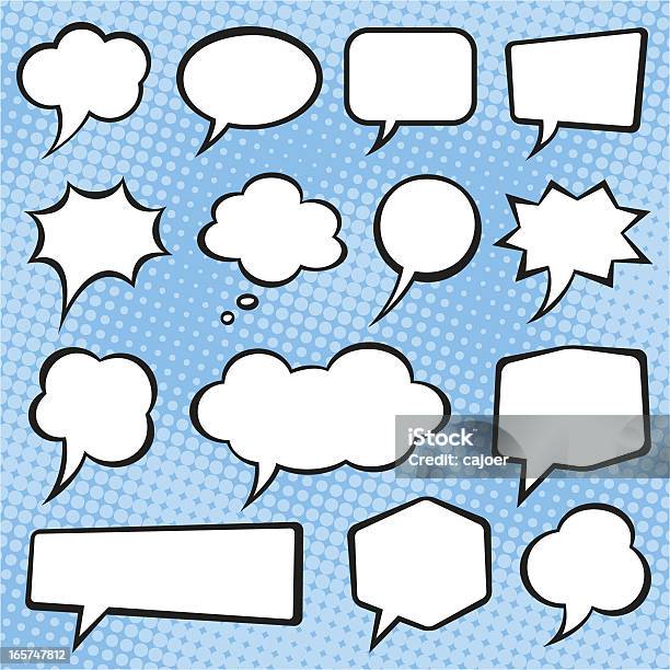Speech Bubbles Stock Illustration - Download Image Now - Comic Book,  Thought Bubble, Speech Bubble - iStock