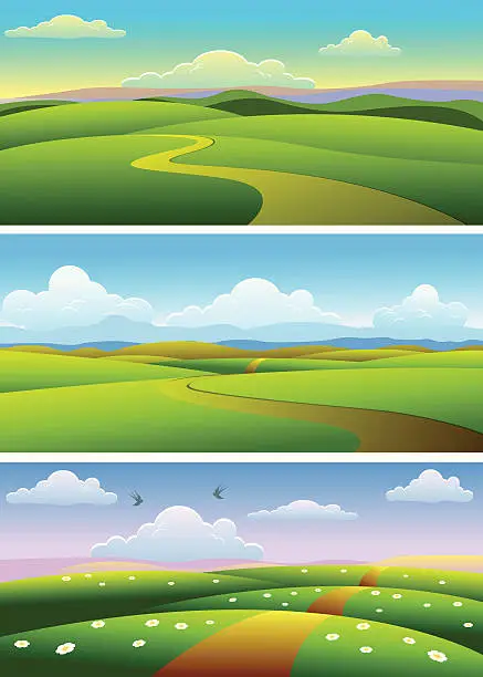 Vector illustration of Beautiful  Landscape