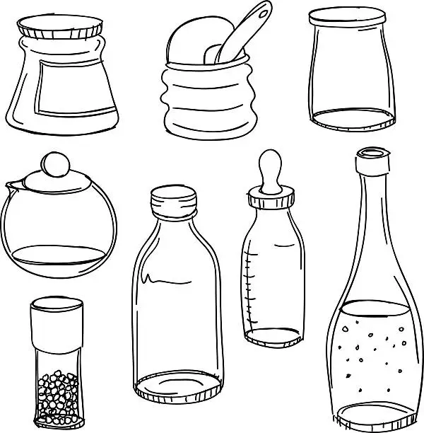 Vector illustration of Container collection