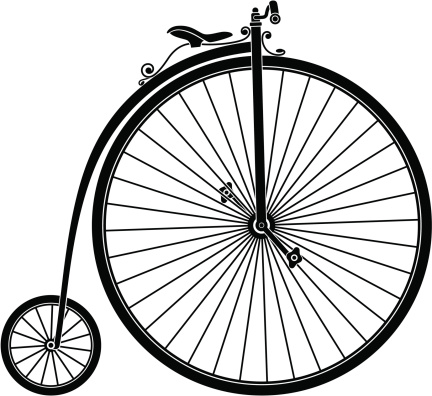 Abstract illustration of retro bicycle. Vector illustration. The archive consist of  EPS, PDF and hi-resolution JPG format.