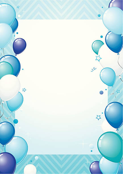 ilustrações de stock, clip art, desenhos animados e ícones de balões azuis design - bettafish
