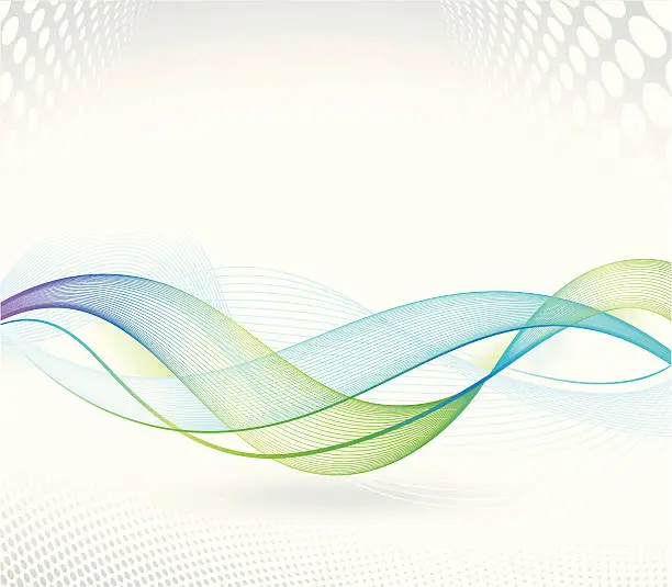 Vector illustration of Soft Wave Background