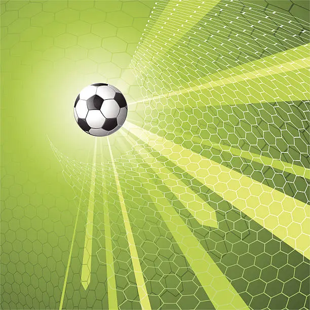 Vector illustration of Soccer themed background image
