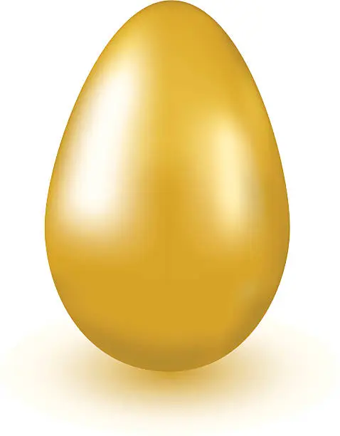 Vector illustration of two credit - Golden Egg
