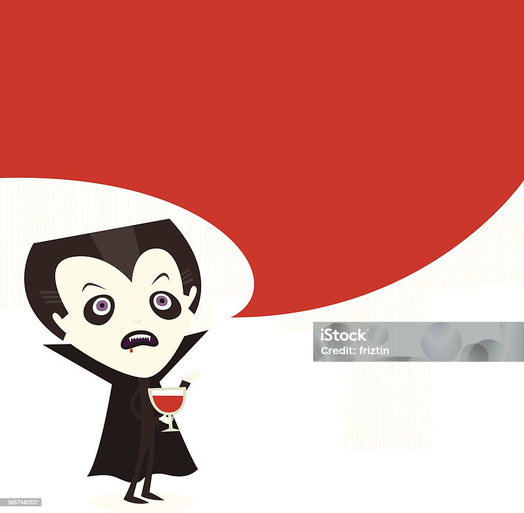 Parler de Dracula - clipart vectoriel de Vampire libre de droits