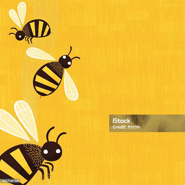 Bees Background Stock Illustration - Download Image Now - Bee, Illustration, Springtime