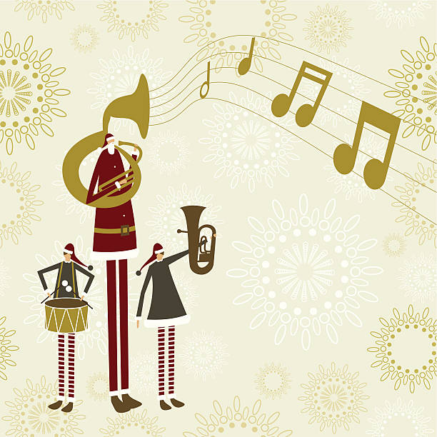 santa's christmas band - note to santa stock-grafiken, -clipart, -cartoons und -symbole