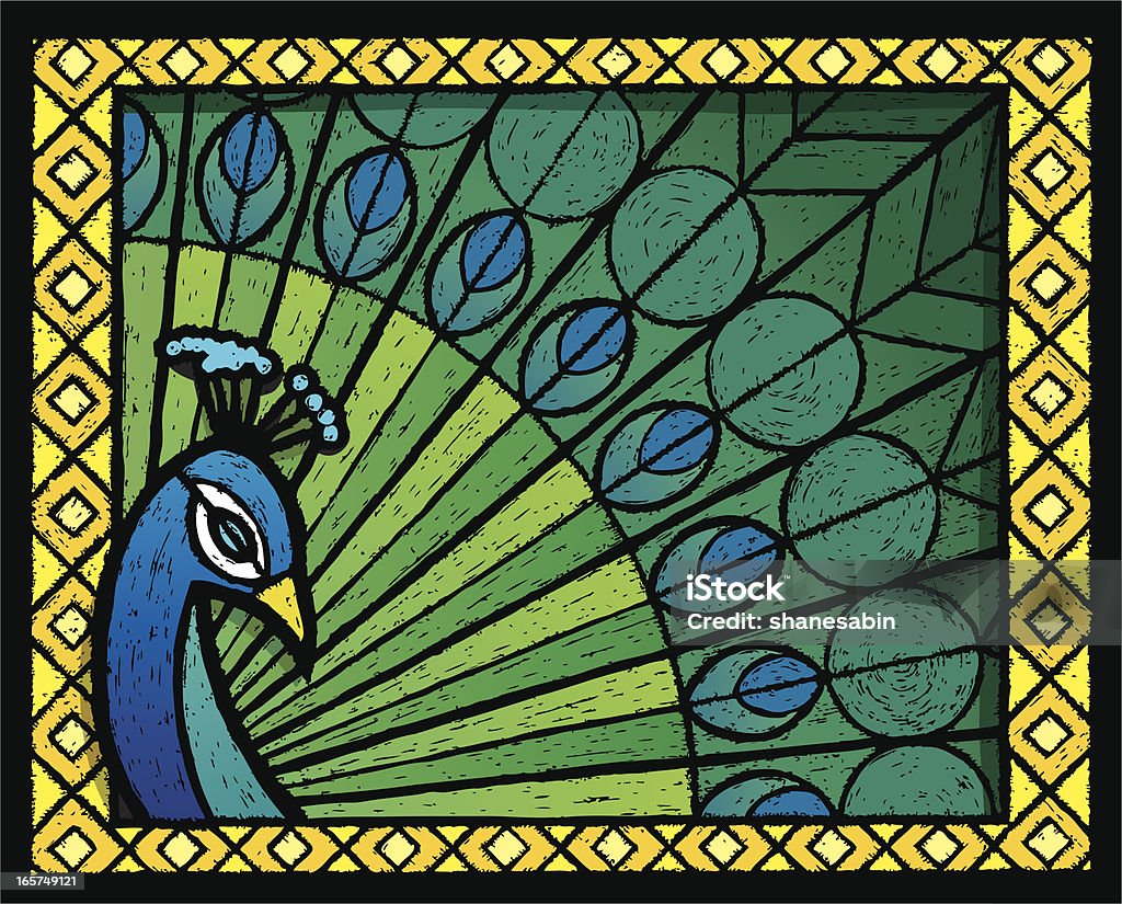 Peacock - clipart vectoriel de Paon libre de droits