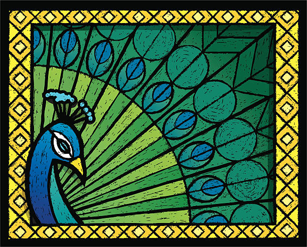 Peacock vector art illustration