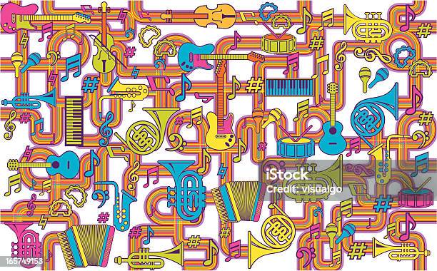 Backgroung Instruments Musical Instruments Background Stock Illustration - Download Image Now ...