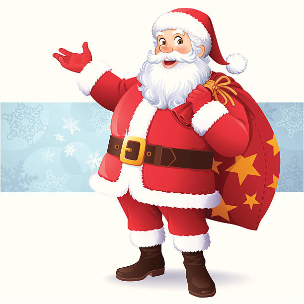 stockillustraties, clipart, cartoons en iconen met santa claus - kerstman