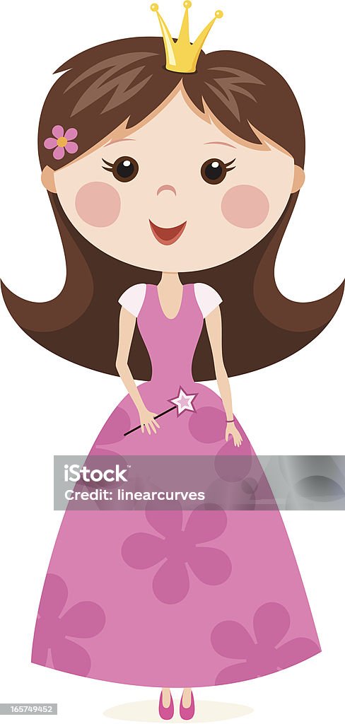 Poco Chica princess - arte vectorial de Hada libre de derechos