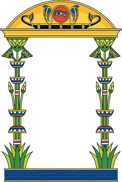 Vector illustration of Egypt Frame