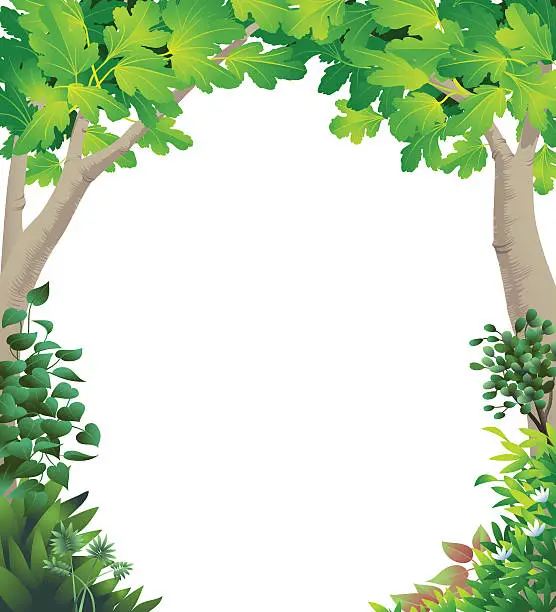 Vector illustration of Leafy Bower