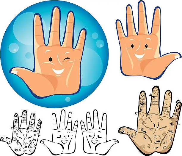 Vector illustration of Hand Hygiene