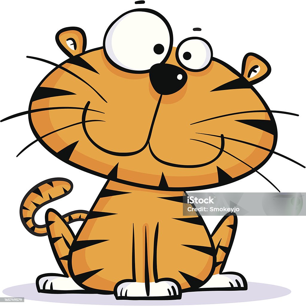 Tigre salon - clipart vectoriel de Cartoon libre de droits