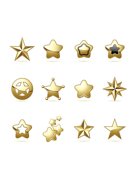 Star Icons vector art illustration