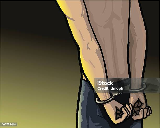 Handcuffed Stock Illustration - Download Image Now - Arrest, Crime, Criminal