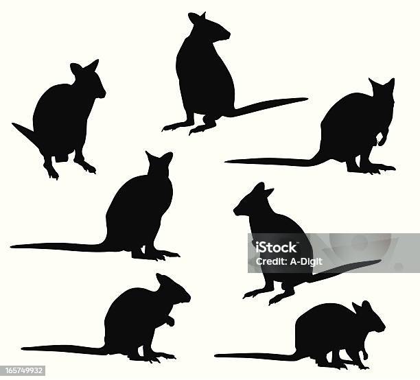 Wallaby Vector Wallaby Vector Silhouette Stock Illustration - Download Image Now ...