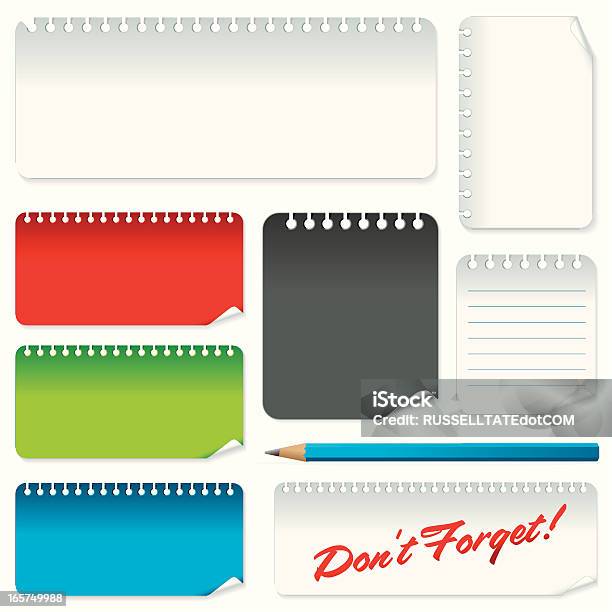 Torn Pages Stock Illustration - Download Image Now - Advice, Black Color, Blue
