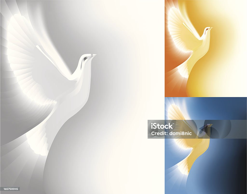 La Colombe claire - clipart vectoriel de Pigeon - Oiseau libre de droits