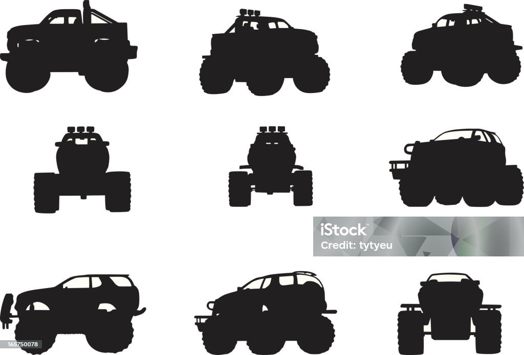 Offroad veicoli - arte vettoriale royalty-free di Fuoristrada