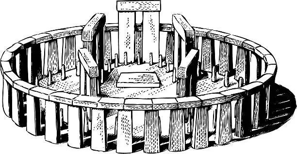 Vector illustration of Stonehenge
