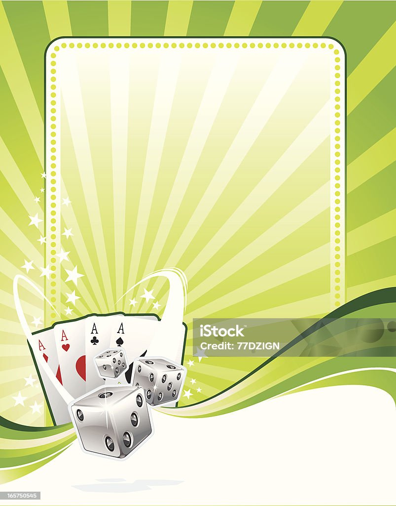 Glücksspiel aces Hintergrund - Lizenzfrei Ass Vektorgrafik
