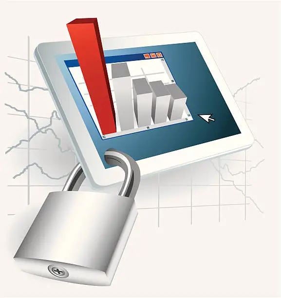 Vector illustration of Secure Business
