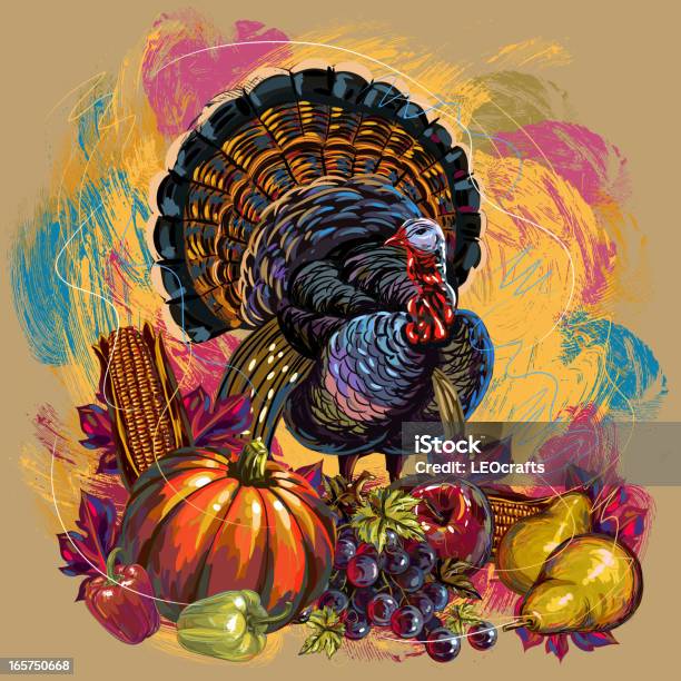 美しい感謝祭の背景 - 感謝祭のベクターアート素材や画像を多数ご用意 - 感謝祭, 七面鳥, 油絵