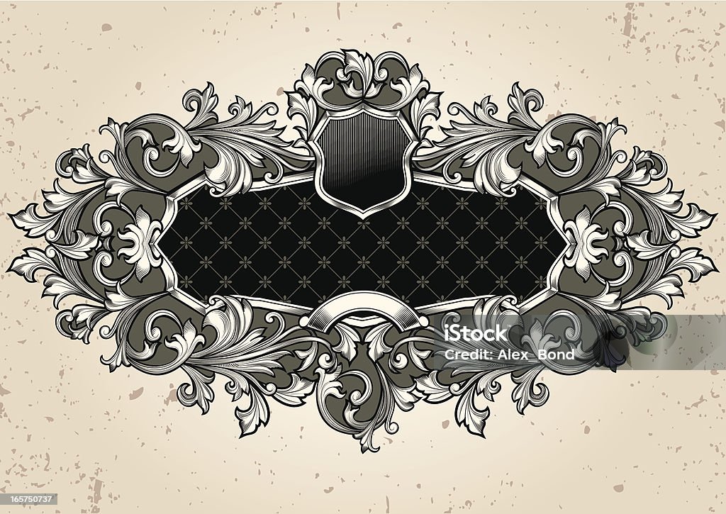 Etichetta decorativa - arte vettoriale royalty-free di Antico - Vecchio stile