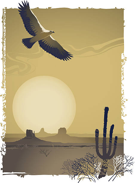 プレーリー - west cactus desert utah点のイラスト素材／クリップアート素材／マンガ素材／アイコン素材