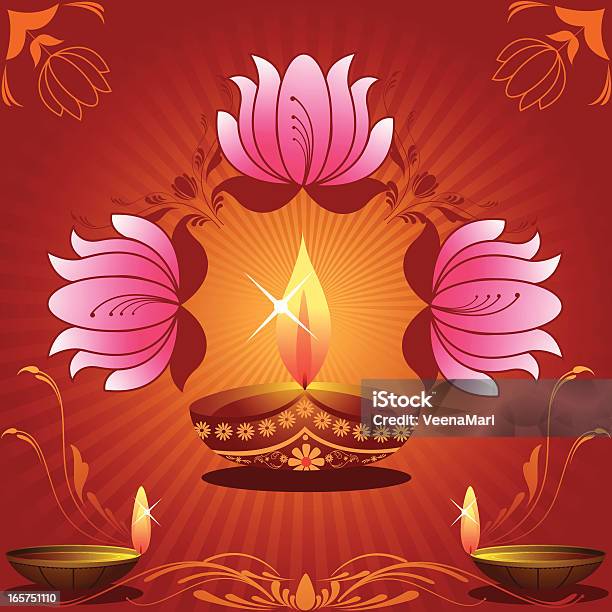 Fond De Diwali Vecteurs libres de droits et plus d'images vectorielles de Brûler - Brûler, Couleur, Culture indienne d'Inde
