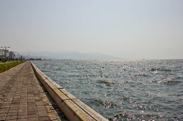 Aegean sea and izmir gulf from alsancak to pasaport
