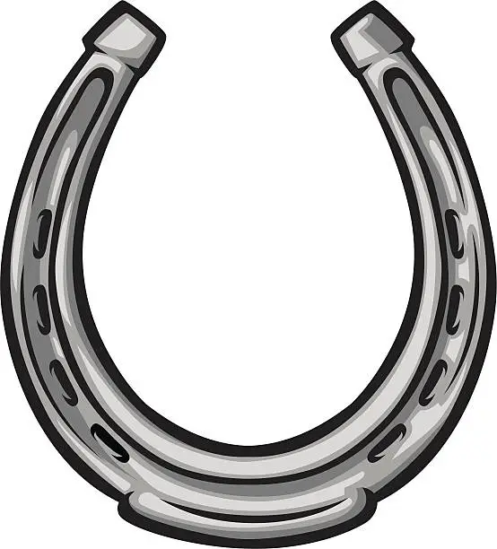 Vector illustration of horse shoe