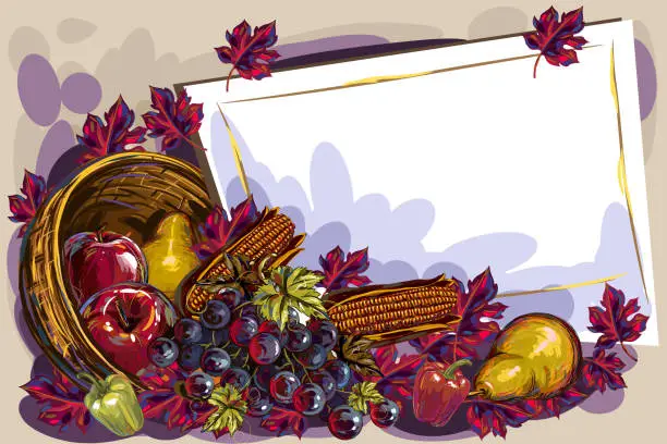 Vector illustration of Beautiful Autumn/Thanksgiving Background