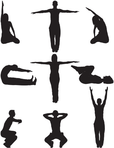 Relaxation yoga men and women