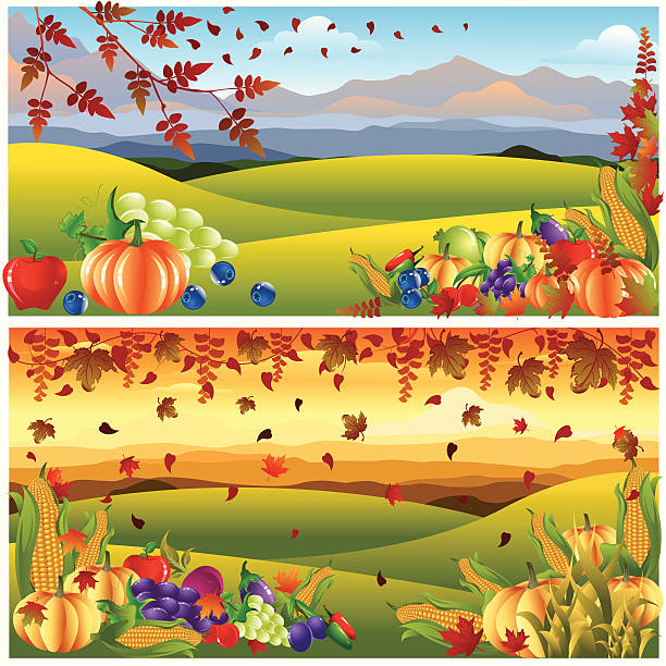 illustrazioni stock, clip art, cartoni animati e icone di tendenza di festa del ringraziamento. - thanksgiving plum autumn apple