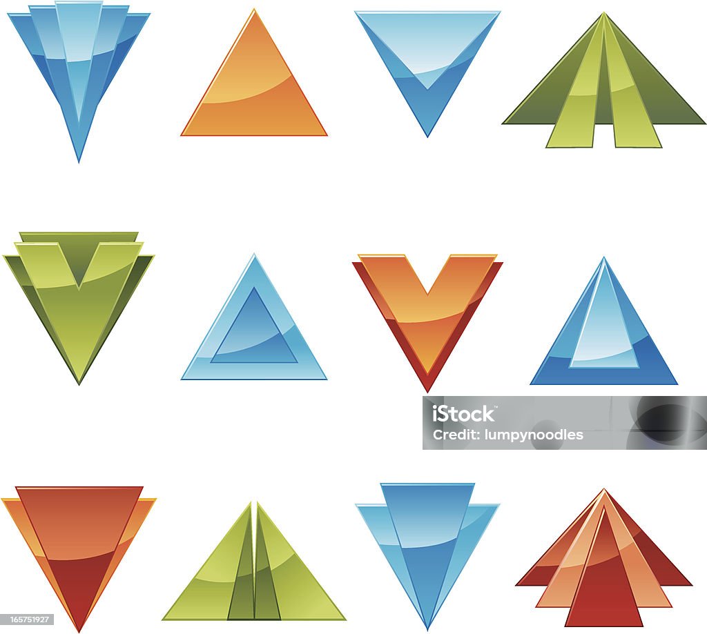 Triangle Design Feature Triangle Design Elements Stock Illustration - Download Image Now ...