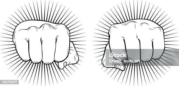 Flashy Fists Stock Illustration - Download Image Now - Knuckle, Fist, Punching