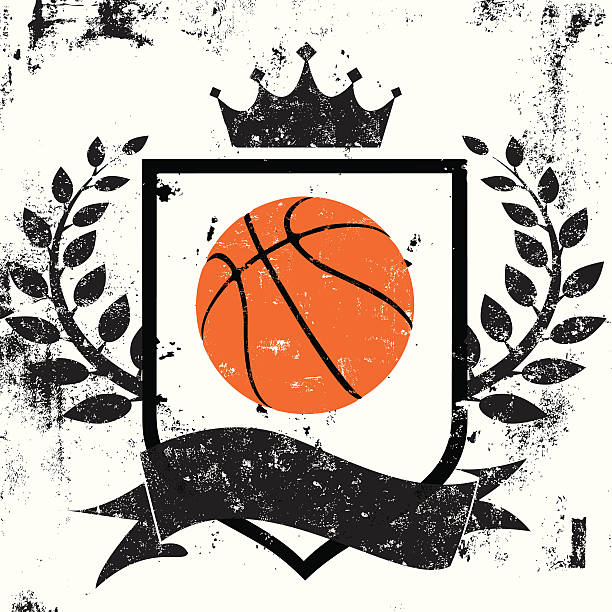 basketball-shield der insignia – Vektorgrafik