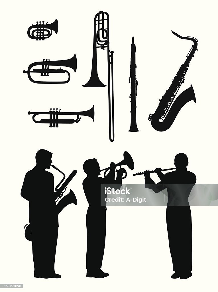 Horns'nFlute - clipart vectoriel de Cornet libre de droits