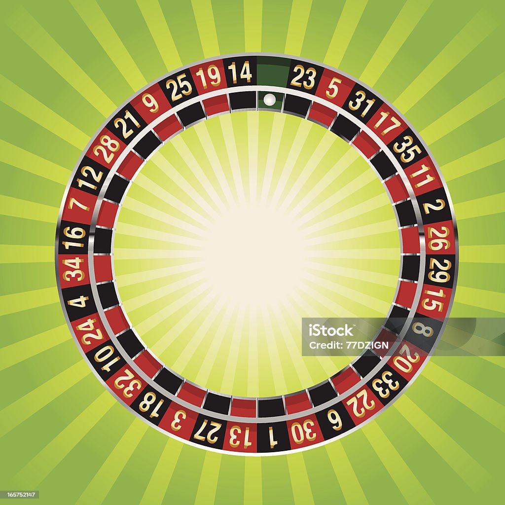 Rueda de ruleta números - arte vectorial de Rueda de ruleta libre de derechos