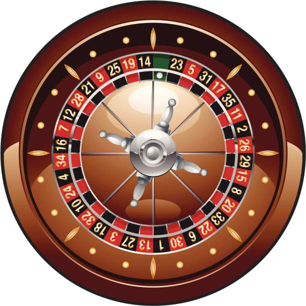 Ruota della roulette icona - illustrazione arte vettoriale