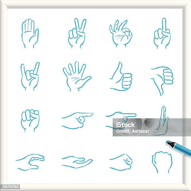 Sketch Icons Hands Stock Illustration - Download Image Now - Palm of Hand, Doodle, Icon Symbol