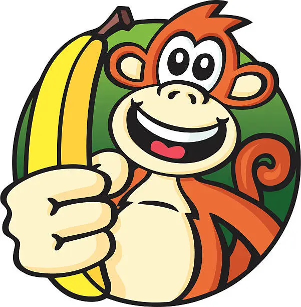 Vector illustration of Monkey