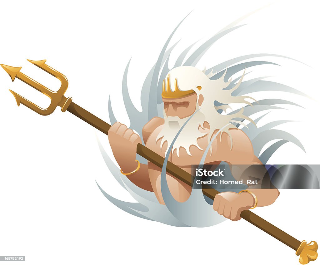 Griechischen Götter – Veranstaltungsraum "Poseidon" - Lizenzfrei Griechischer Gott Vektorgrafik