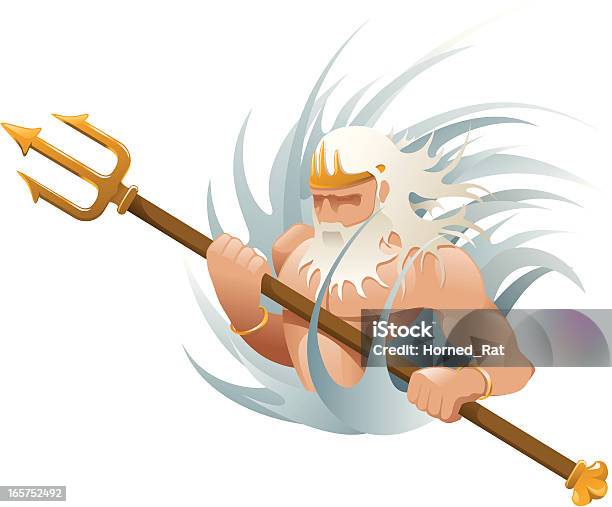 Griechischen Götter Veranstaltungsraum Poseidon Stock Vektor Art und mehr Bilder von Griechischer Gott