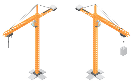 Isometric Construction Crane